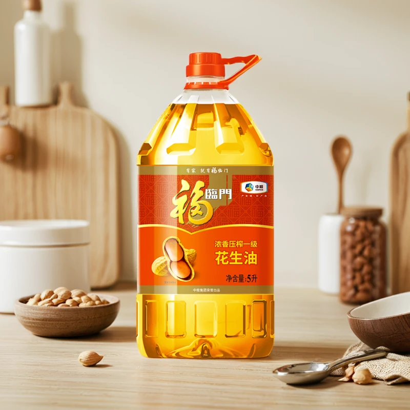 【福临门】浓香压榨一级花生油5L