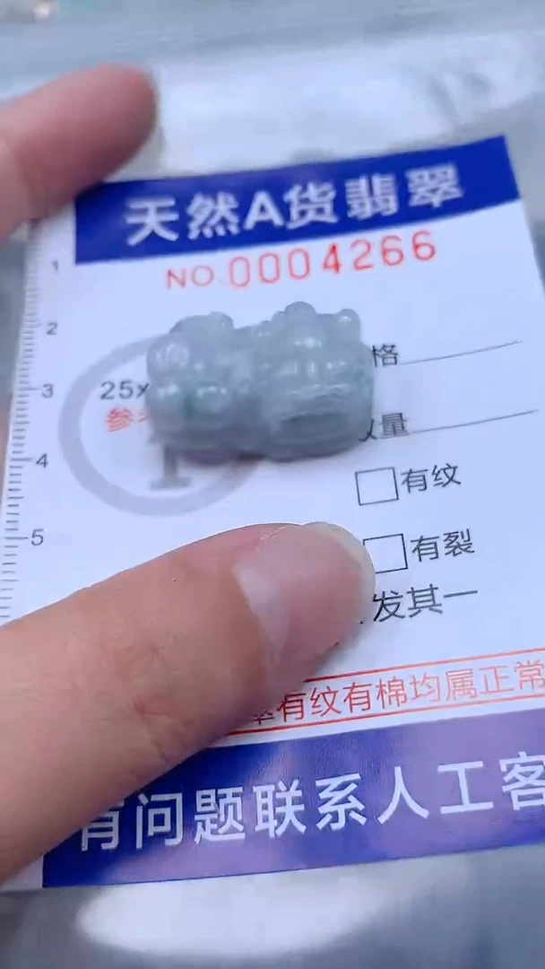 翡翠未镶嵌吊坠(不含链)1