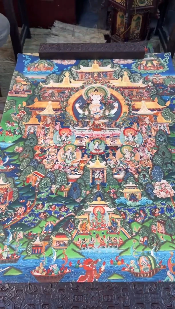 卷轴画周总精选专属链接啊啊啊 A-089 四臂观音