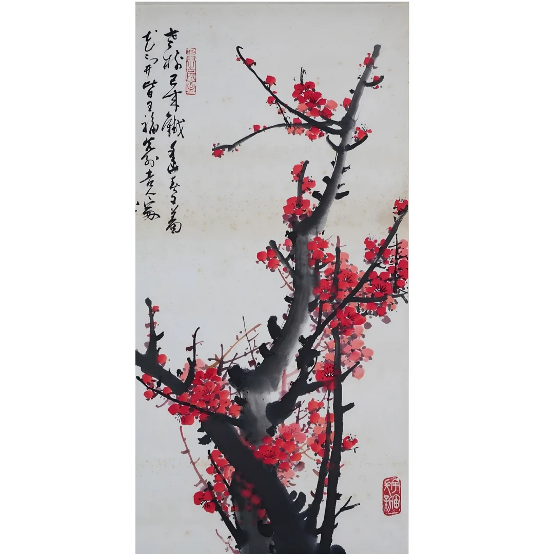 王 成 喜--梅花 立轴 75.5×41.5cm