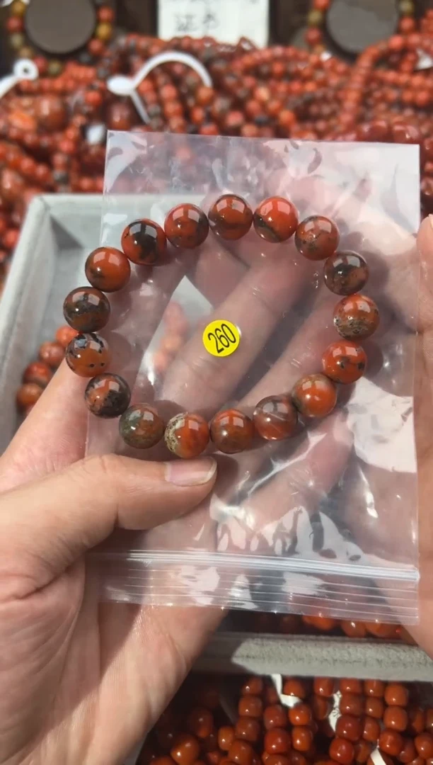 南红玛瑙手串未镶嵌11