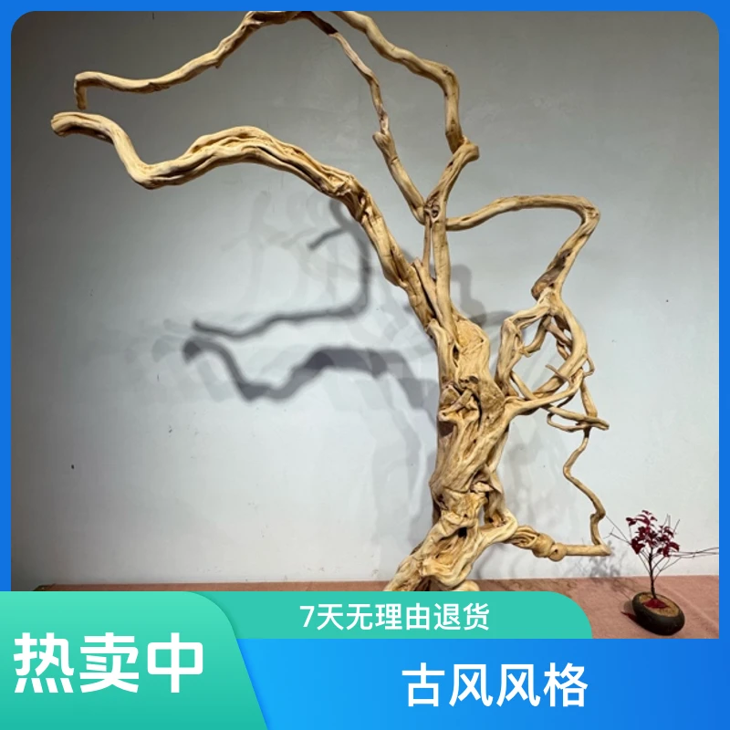 原生态天然风化枯木树根雕摆件家居客厅博古架陈设古风装饰品摆件