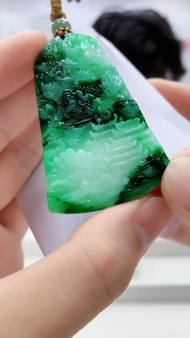 定制翡翠未镶嵌5145bb-毛货挂件76