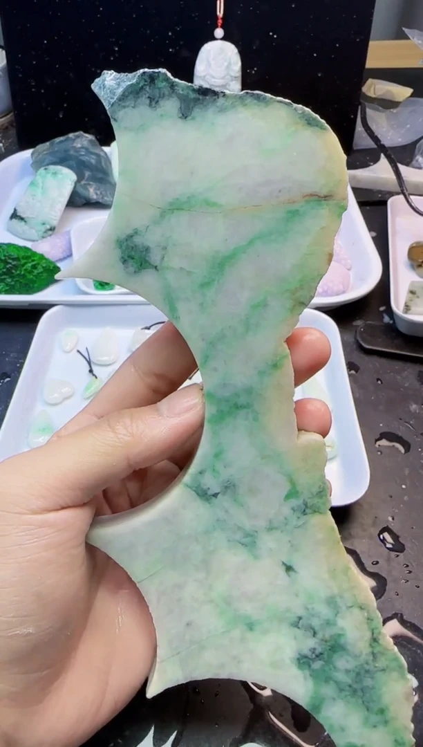 颈饰未镶嵌翡翠018天然A货翡翠