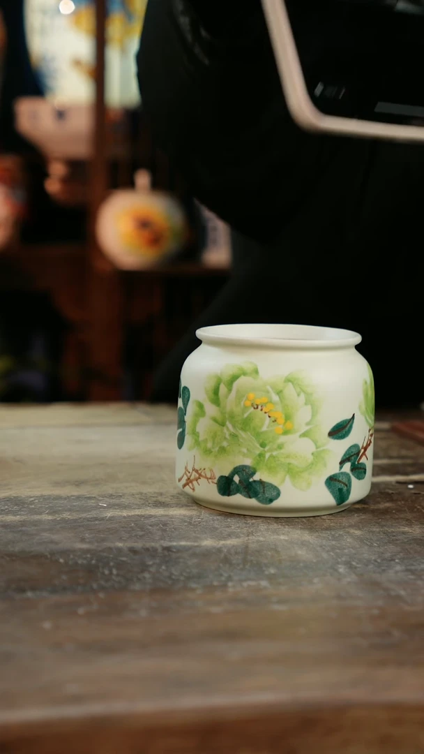 【闪购商品】瓷片景德镇纯手工釉下彩精品花瓶