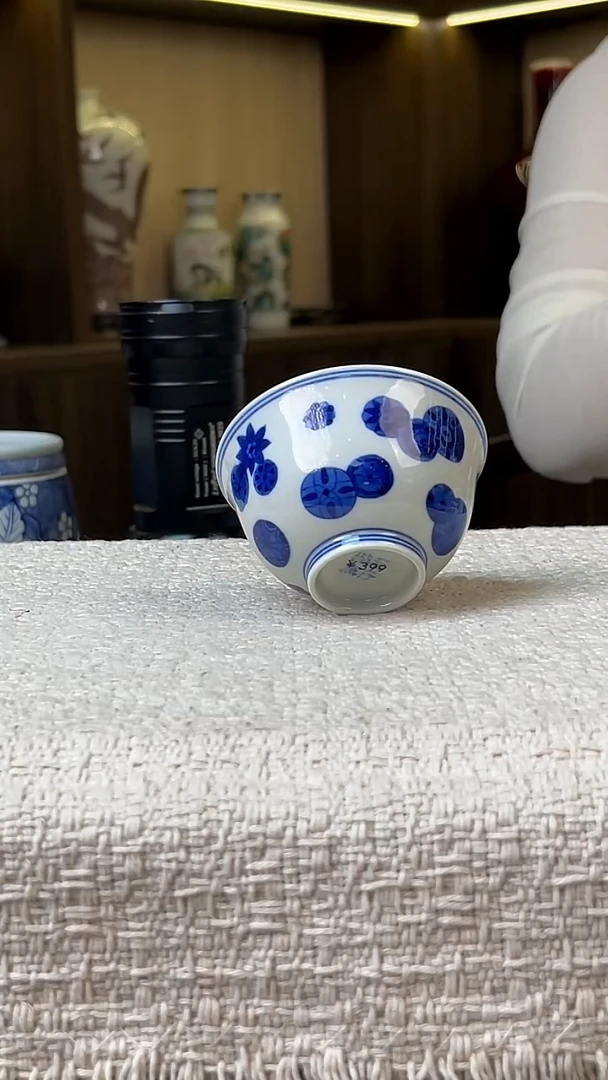 瓷片景德镇毛仔柴窑杯