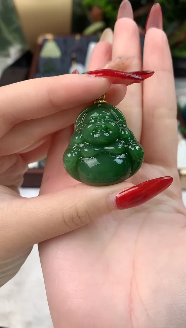 颈饰未镶嵌和田玉吊坠35mm