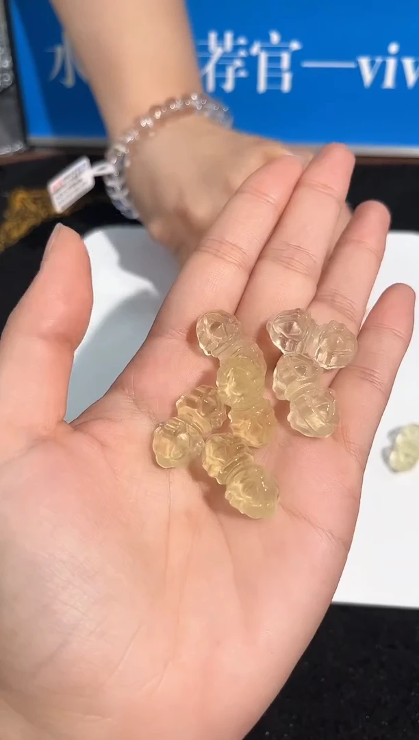 【闪购商品】水晶手链未镶嵌13号黄水晶金刚杵配件