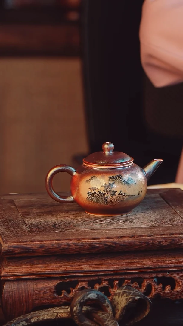 王*永艺然堂手工手绘茶器