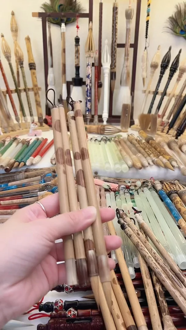 【清水试笔，拒绝蘸墨】墨舞笔庄毛笔4支