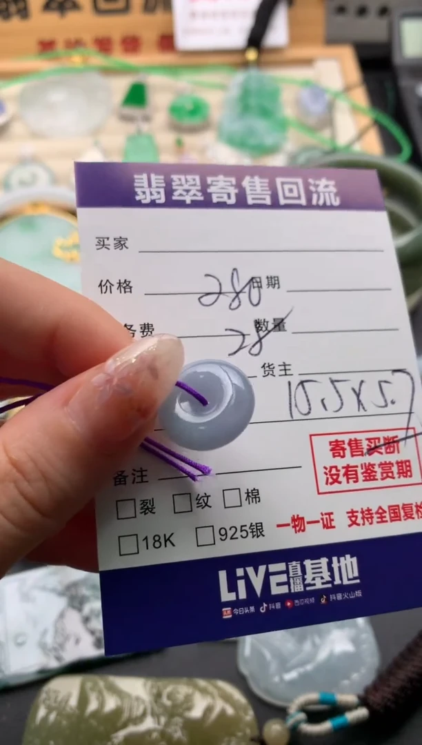翡翠未镶嵌颈饰10135473