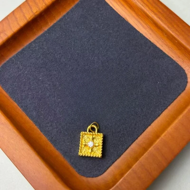 足金999十字架方形克罗心WH1181 配件