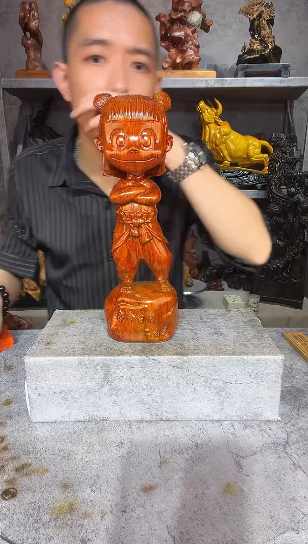 木巴西花梨木精工雕刻摆件