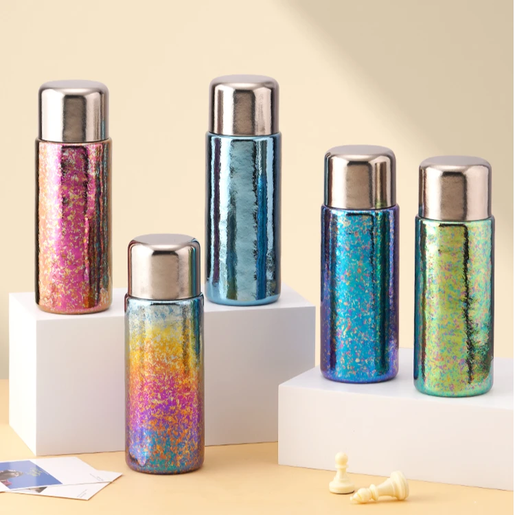 纯钛保温杯磁吸双盖内外纯钛高颜值车载焖茶家用双层隔热纯钛保温