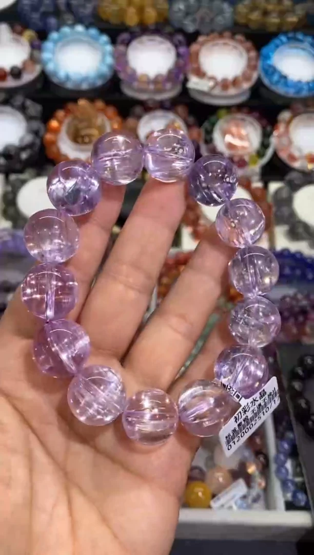 未镶嵌锂辉石手串紫锂辉16+