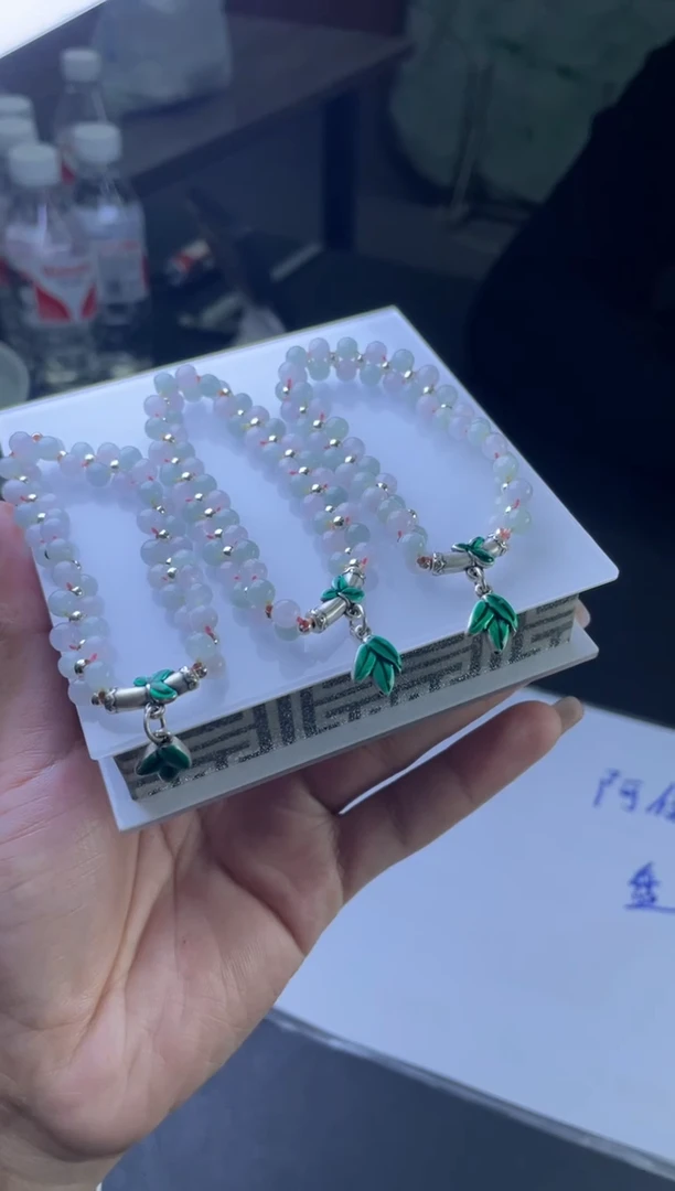 【闪购商品】翡翠手链足银镶嵌多样性发一件H5