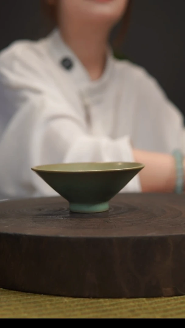 杯子斗笠杯 汝州原产地  原矿老釉