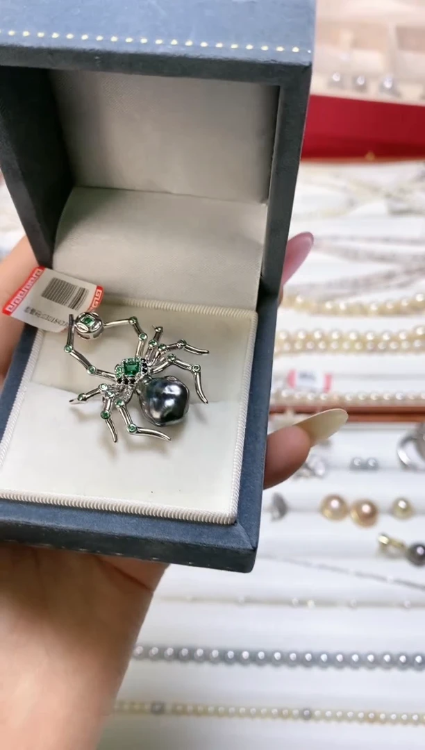 【闪购商品】海水珍珠胸饰银S925镶嵌00019