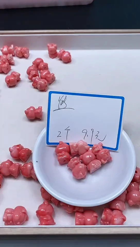 未镶嵌拼合珍珠（马贝珠）散珠D501 女皇贝 小熊2个9.9元