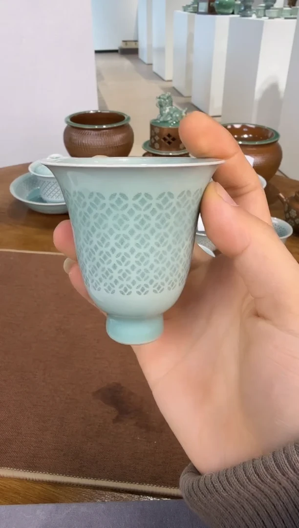 青瓷手工茶器包邮不带礼盒