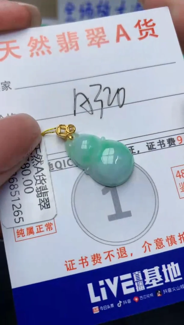 颈饰未镶嵌翡翠天然缅甸A货翡翠百元以上9元证书费自理