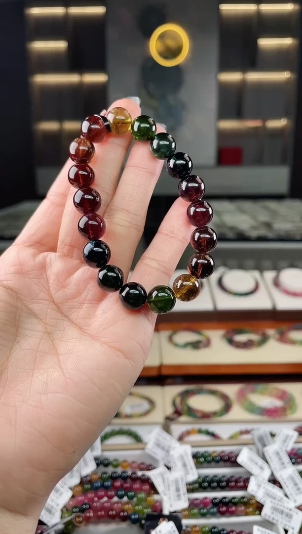 未镶嵌单圈手串10mm+碧玺（多样性发一条）T