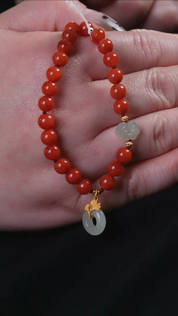 【闪购商品】南红玛瑙手串未镶嵌设计@@SJC1676A