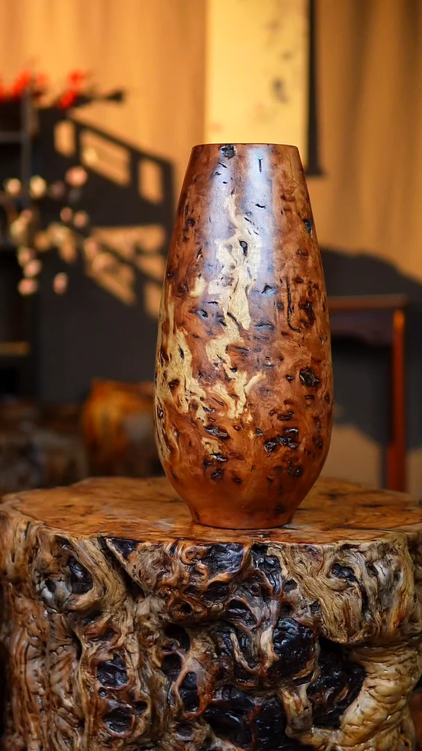 枣木百年雷击枣木水滴瓶