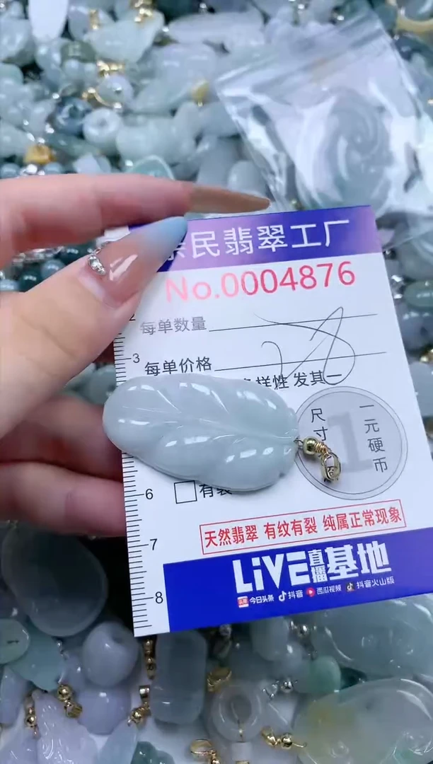 翡翠未镶嵌吊坠(不含链)4876