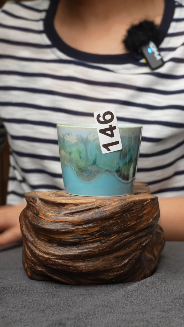 杯子146景德镇手创颜色釉杯（食品级）带冰裂纹