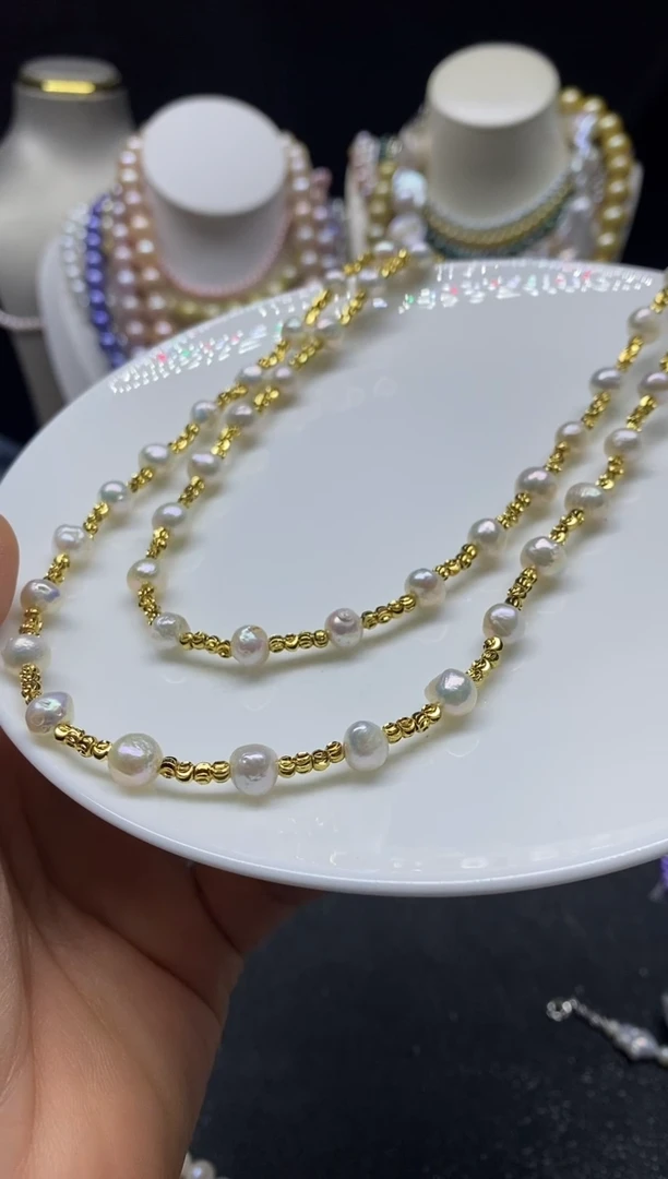 颈饰未镶嵌淡水珍珠多人