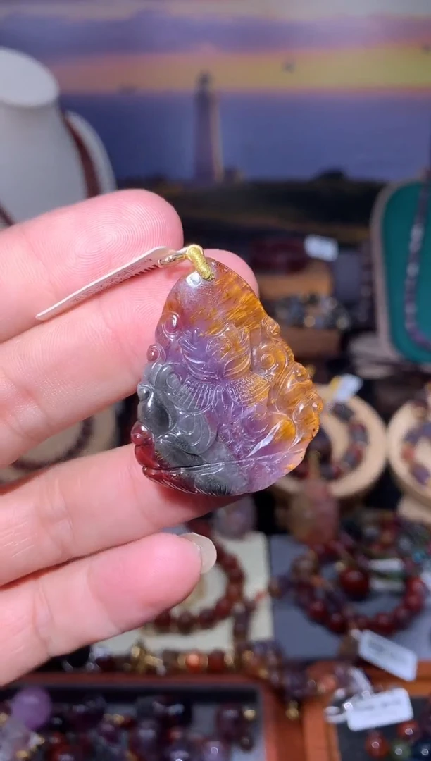 未镶嵌珠宝半成品水晶极光四色凤九