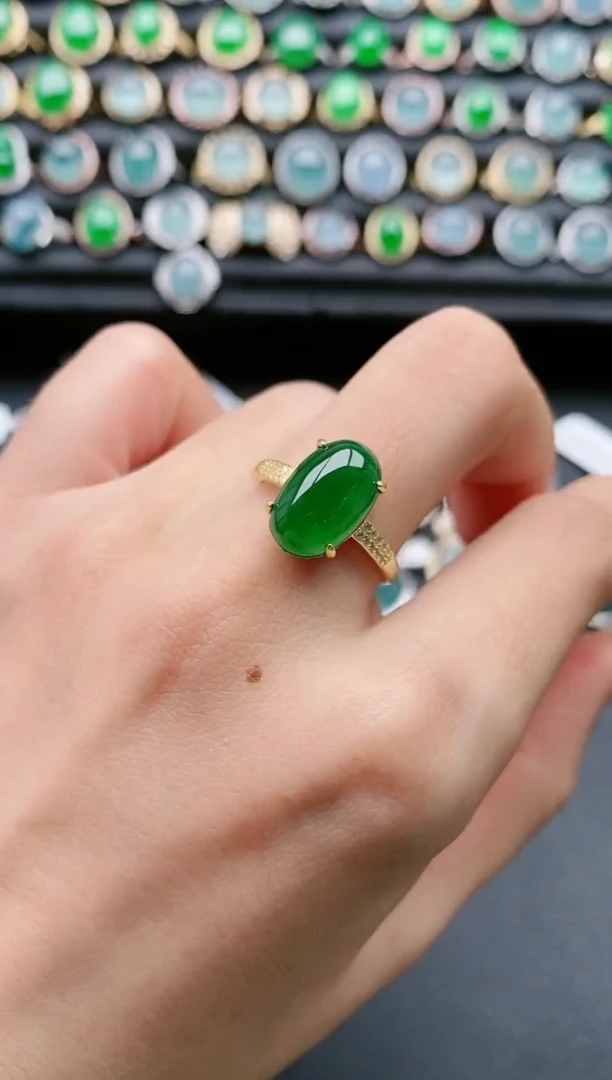【闪购商品】翡翠戒指银S925镶嵌11111