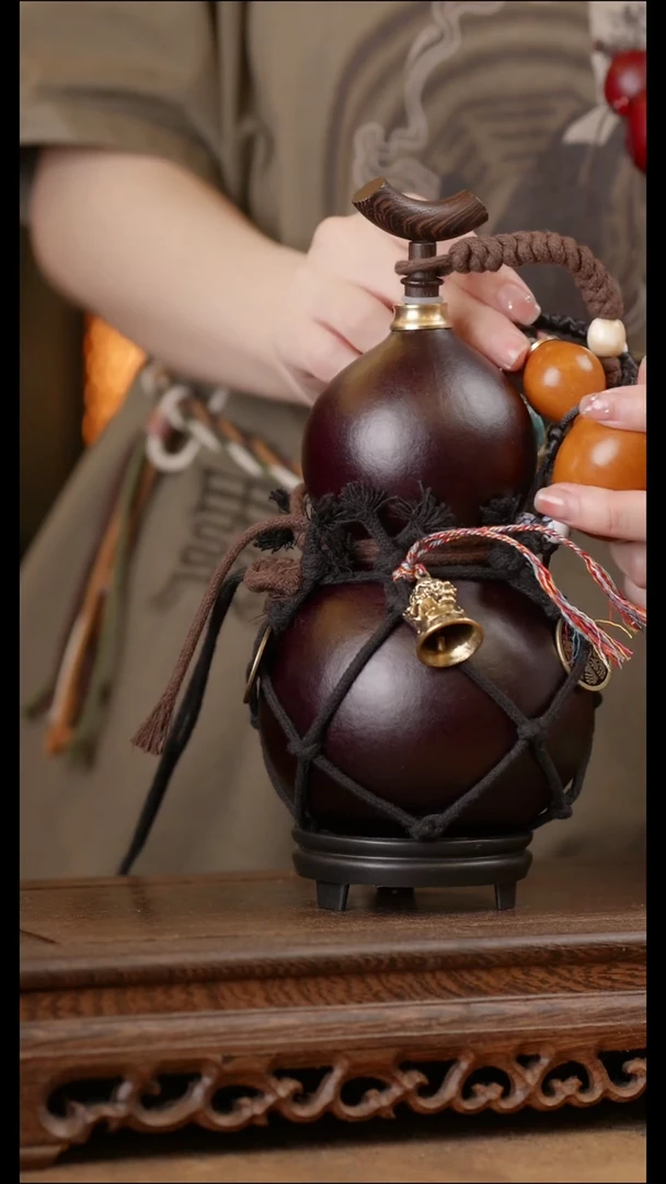 322号精品天然大漆酒葫芦一物一拍~