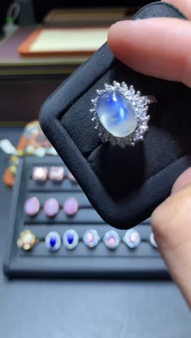 【闪购商品】月光石戒指未镶嵌P102【多样性发其一】
