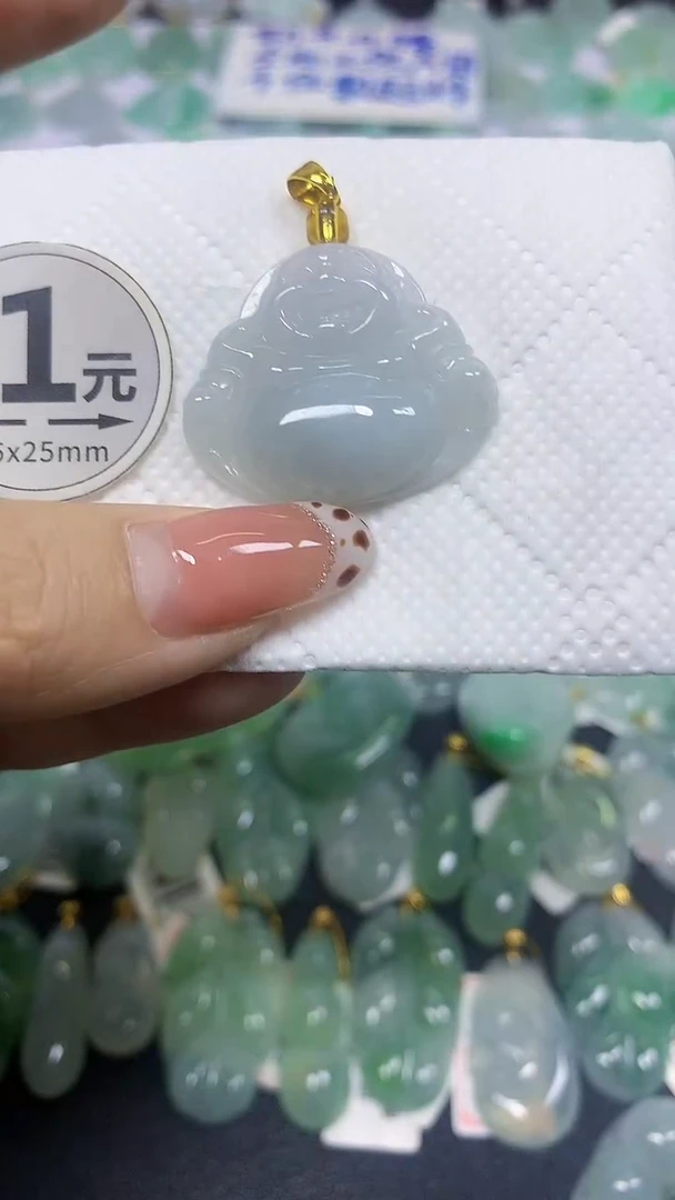 颈饰未镶嵌翡翠天然翡翠A货