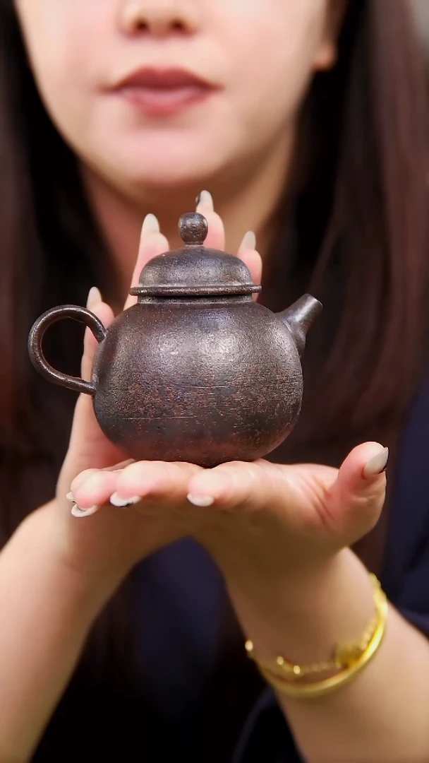 王*粗泥裸烧的泡茶壶180cc