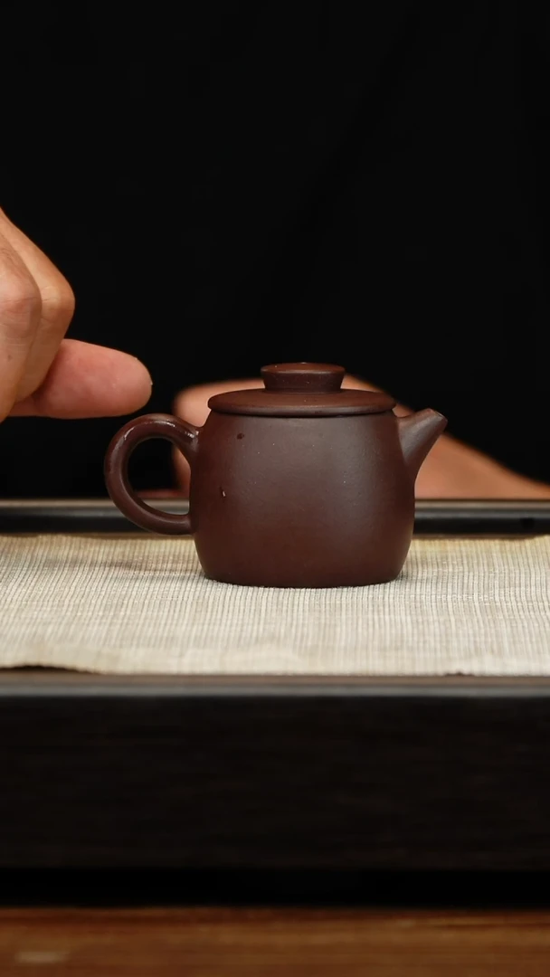 茶壶紫砂老紫泥小巨轮