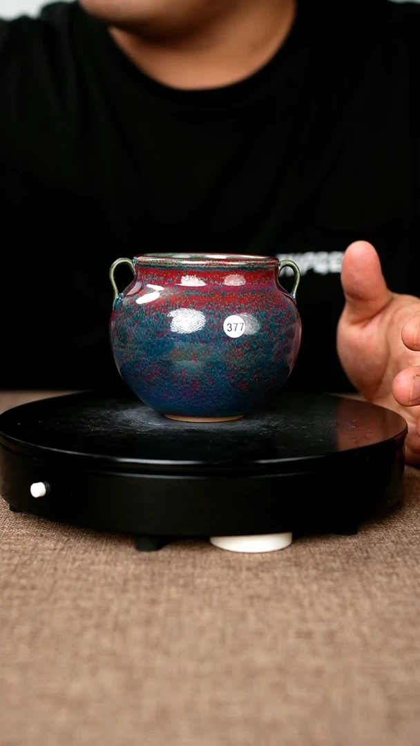 壶377#于大鹏一级品原矿钧瓷水盂