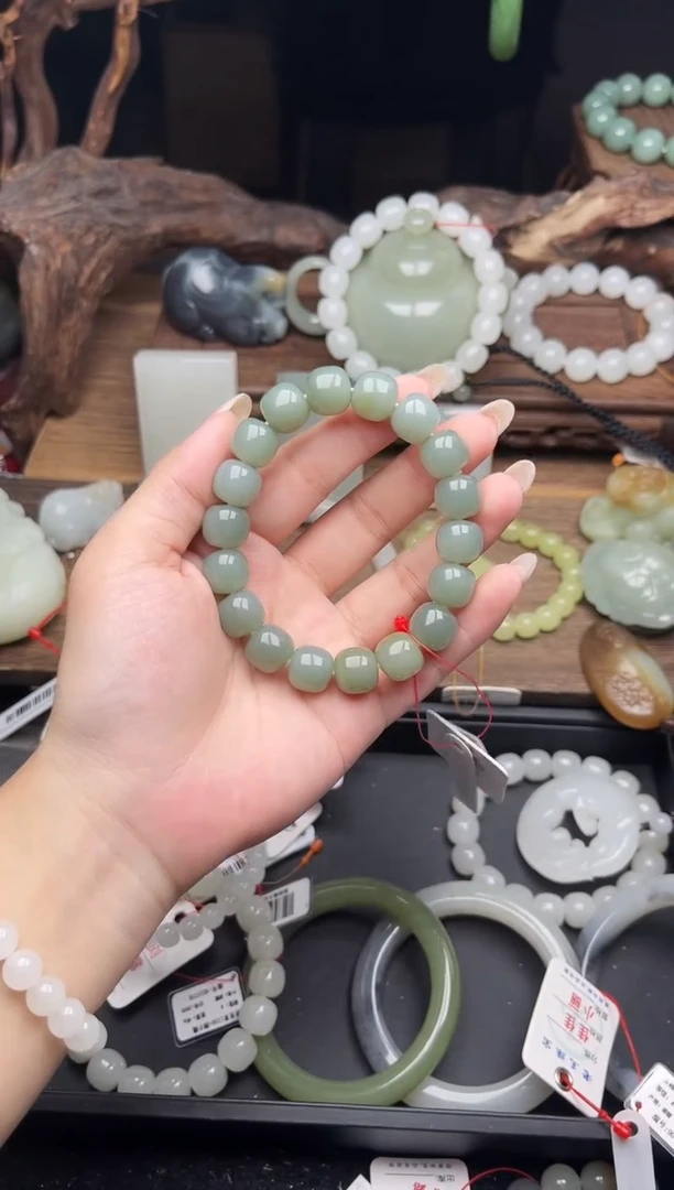 未镶嵌手串和田玉卡12吐拉牧场 老型9009403