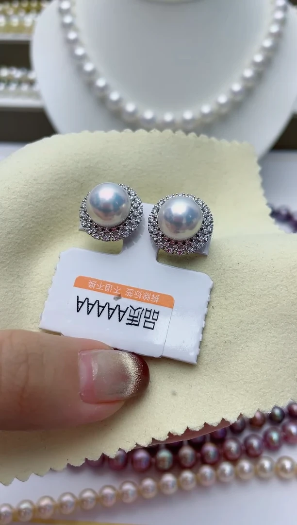 【闪购商品】淡水珍珠耳饰银S925镶嵌W72