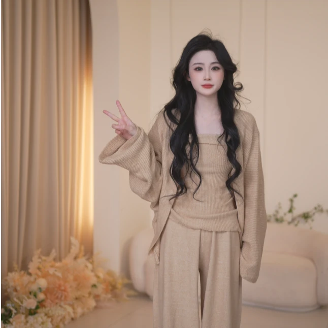 BasicHouse百家好时尚百搭修身休闲气质女装套装B1385B55O92
