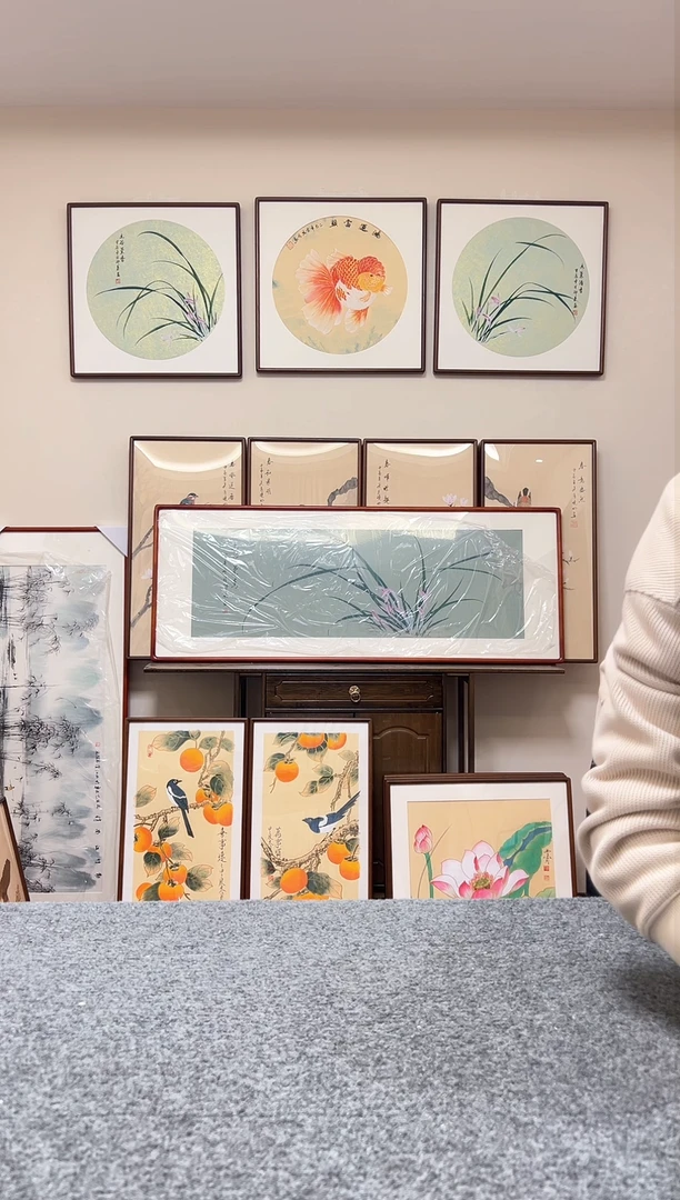 【闪购商品】书法三尺对开兰花120x45cm