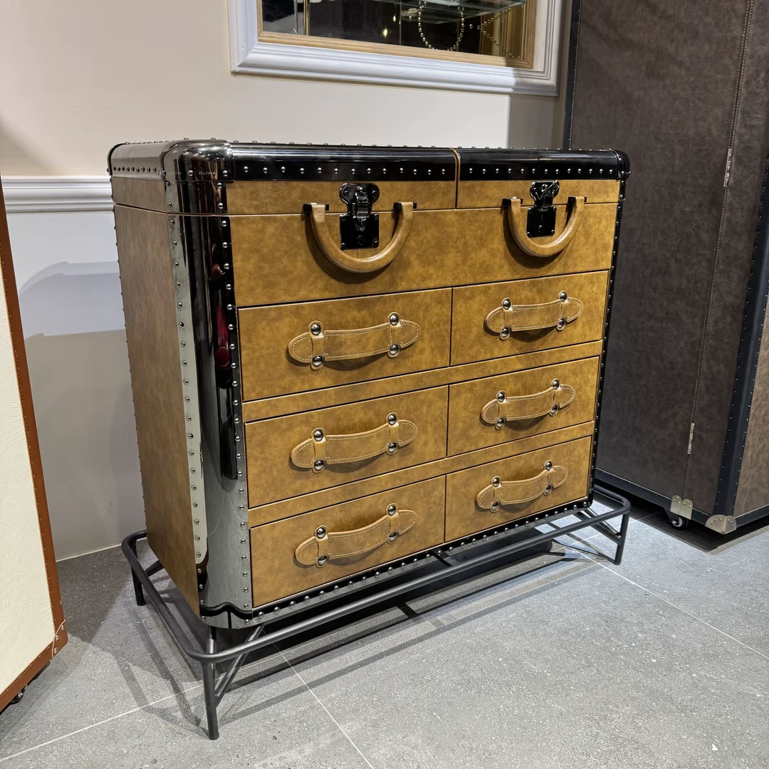 【春哥说家具】HLF-翻盖六斗柜卧室餐边储物柜98*46*96架107*55*16