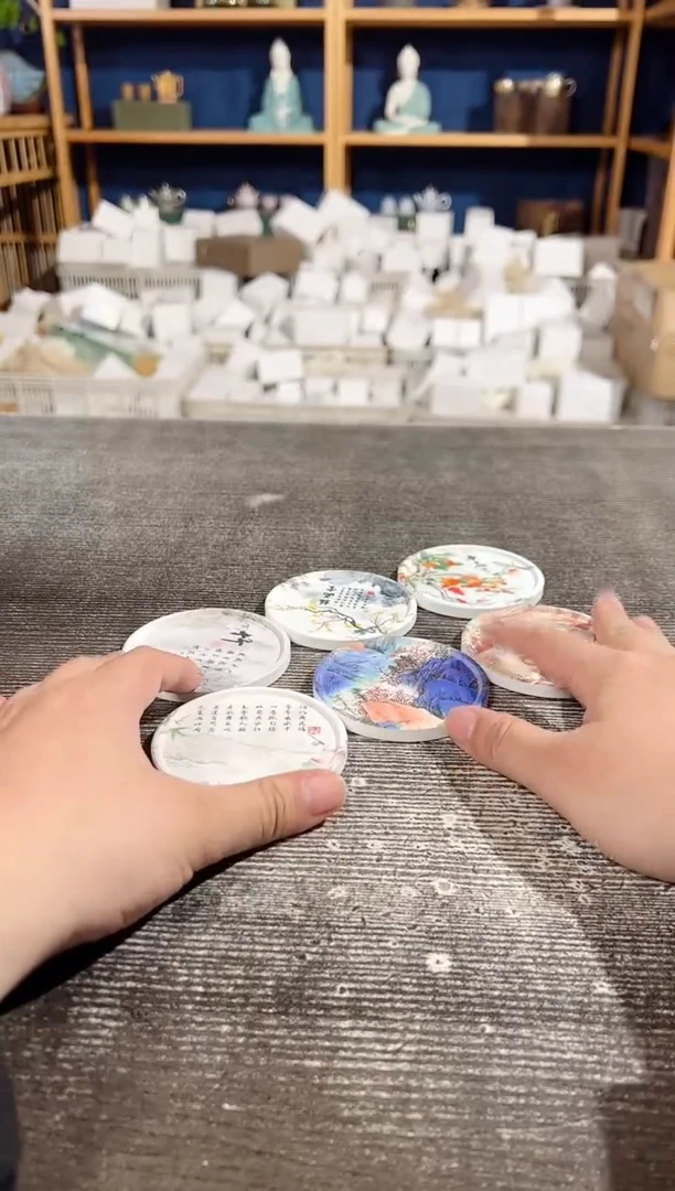 【闪购商品】其他陶瓷杯垫花色随机6片装