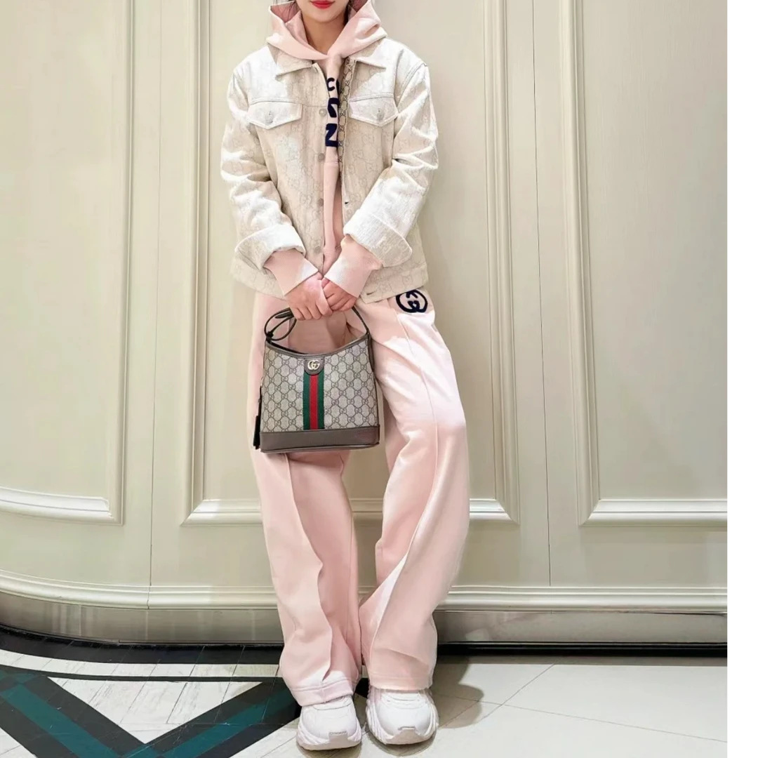 99新 GUCCI/古驰 有奢友得严选丨古驰粉色长裤0030