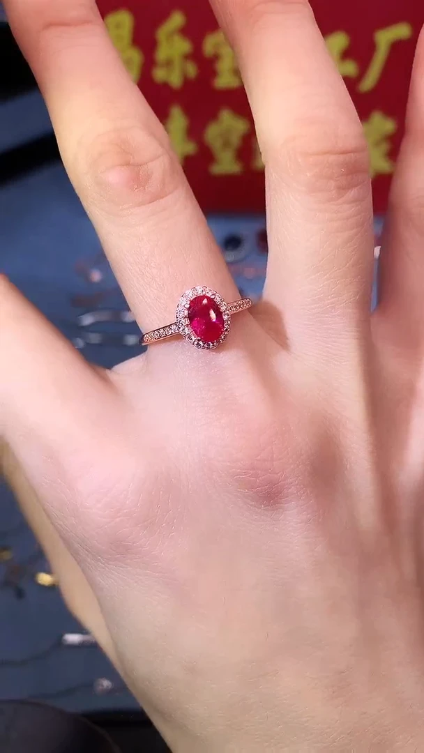 【闪购商品】红宝石戒指银S925镶嵌111111