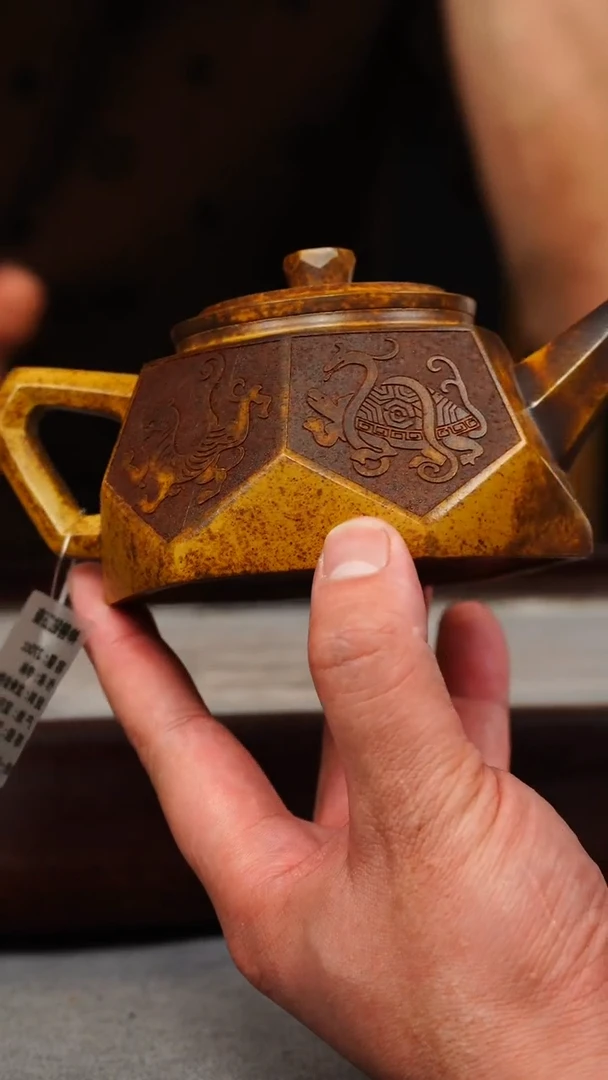 【闪购商品】紫砂茶壶龙骨金砂 钻石 四大神兽