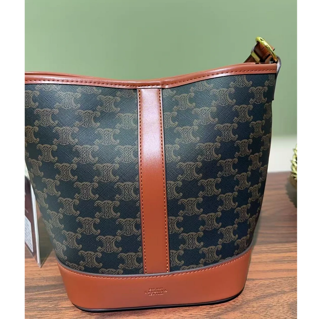 风潮印花斜挎包休闲欧美时尚水桶包  6502#