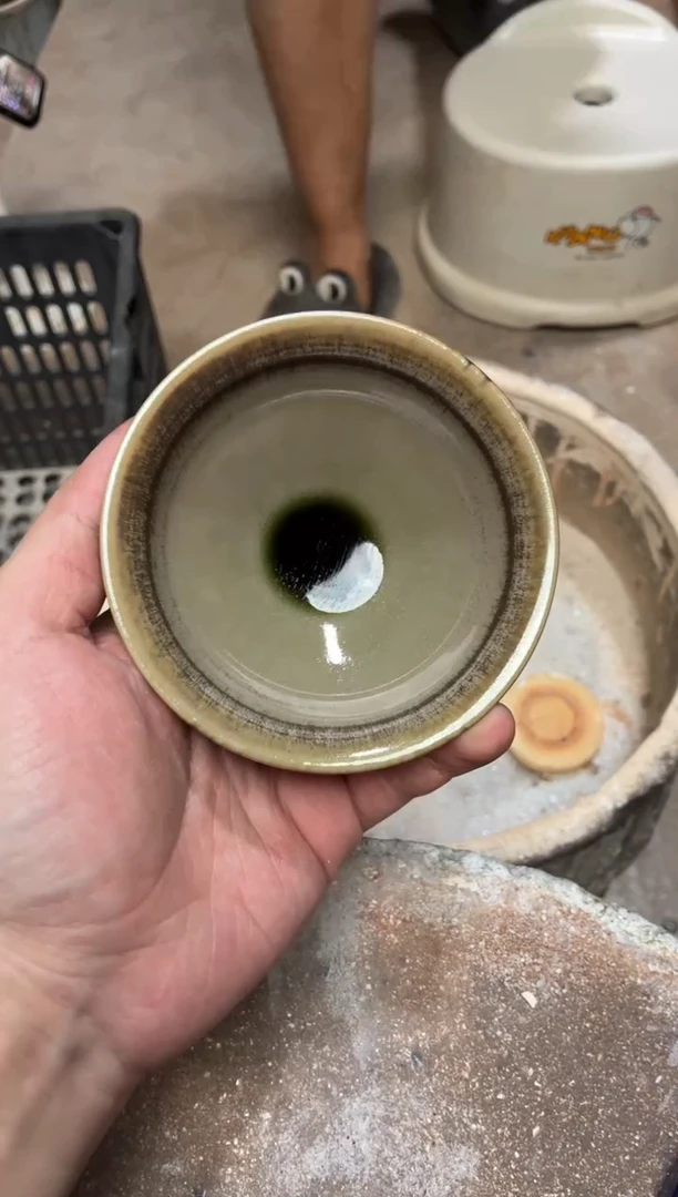 茶盏真柴烧建盏换点柴火